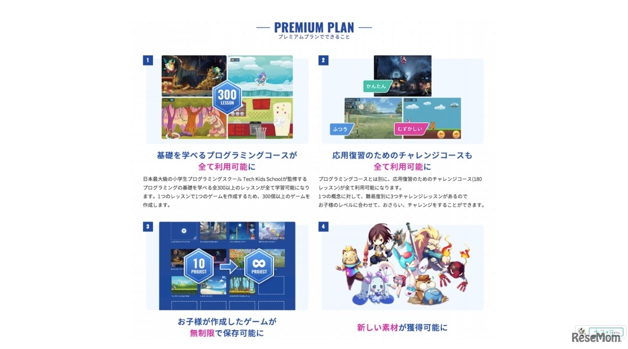 特待生特典　QUREOプレミアムプランでできること