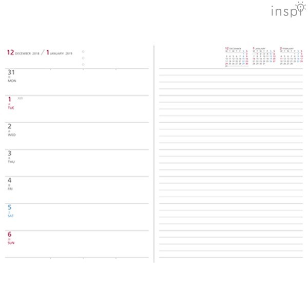 ウィークリータイプ（レフト式）