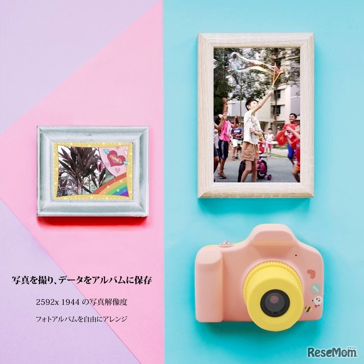 写真は約4,500枚、動画は約5時間分の保存が可能