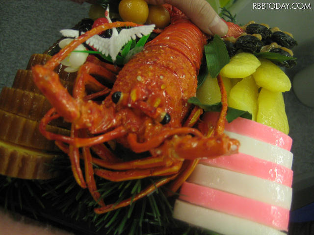 中央に鎮座する伊勢海老 中央に鎮座する伊勢海老