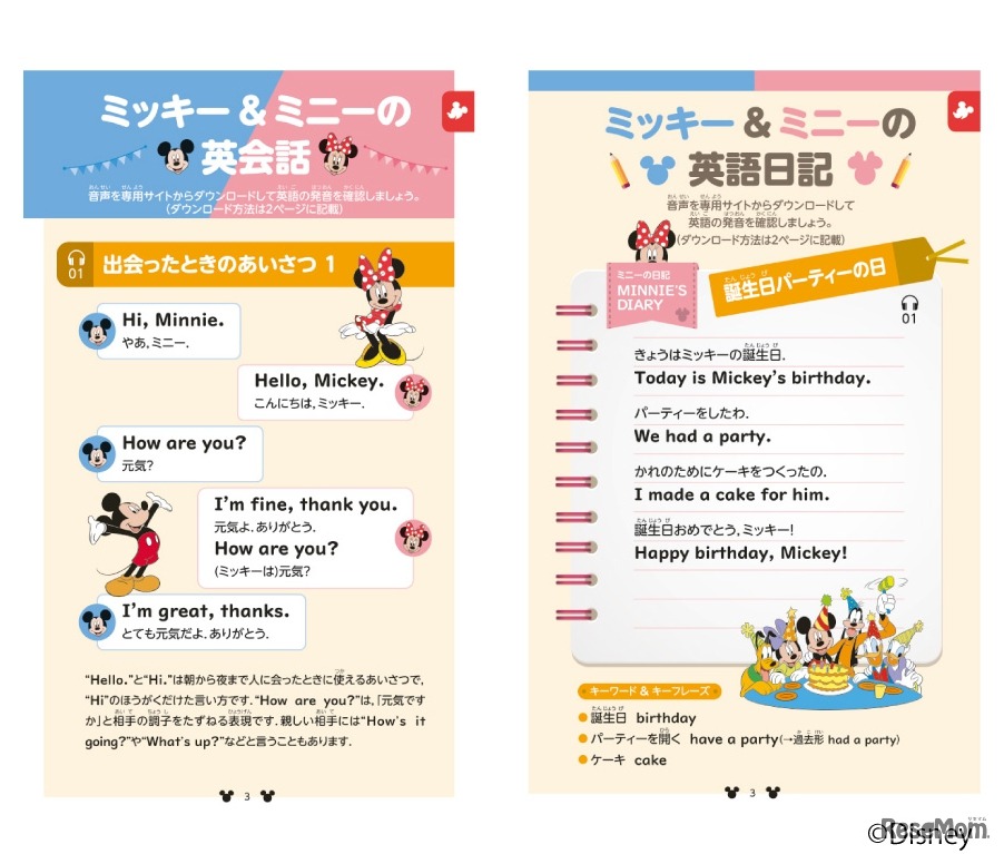 巻頭特集ページの紙面イメージ 　(c) Disney