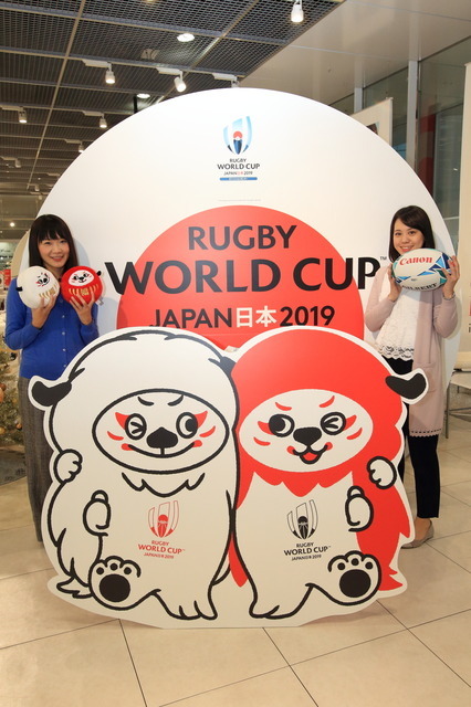 ラグビーワールドカップをイメージした「キヤノンラグビーパーク in 品川」オープン