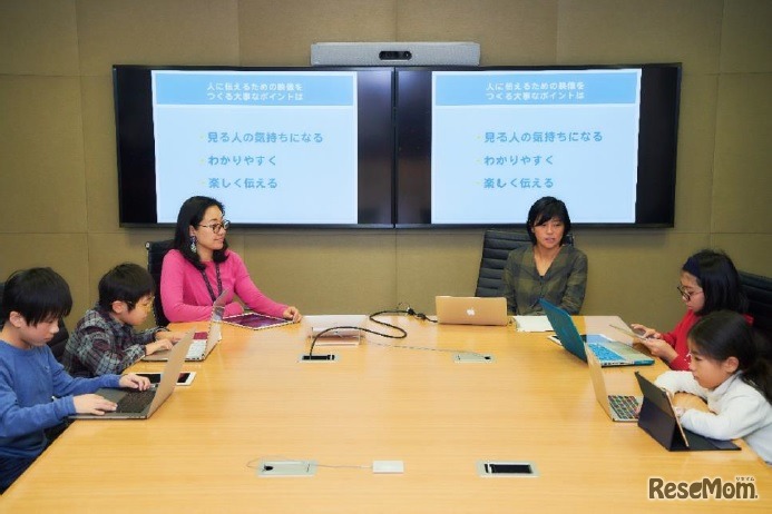 2018年12月に実施した動画制作講座のようす