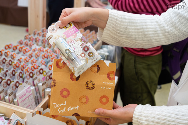 「文具女子博2018」ミスタードーナツとのコラボ「ドーナツシールスタンプ」のバイキング