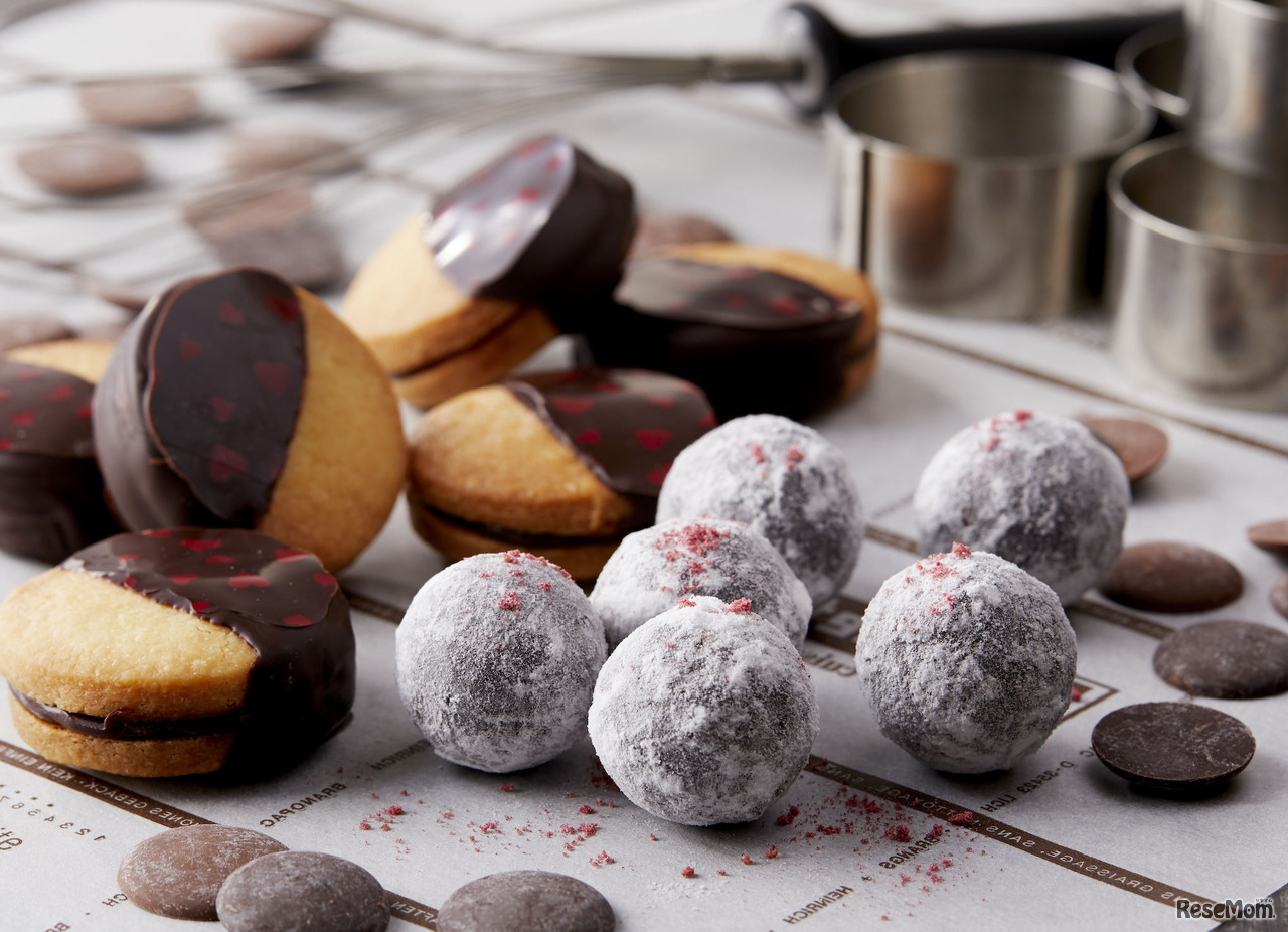 トリュフチョコレートとチョコサンドクッキー（イメージ）
