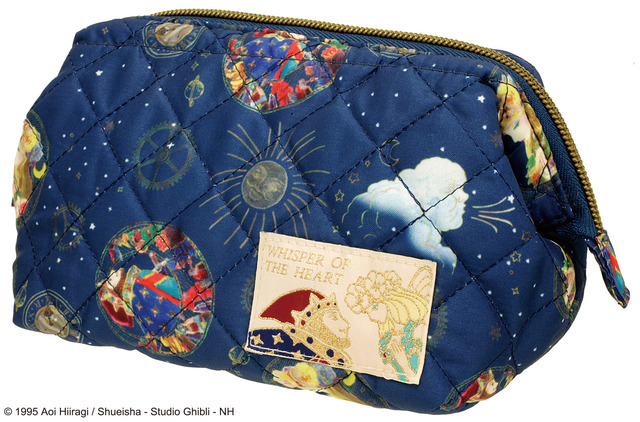 「Closet限定 耳をすませばキルティングシリーズ がばっとポーチ」1,700円（税別）（C）1995 Aoi Hiiragi / Shueisha - Studio Ghibli - NH