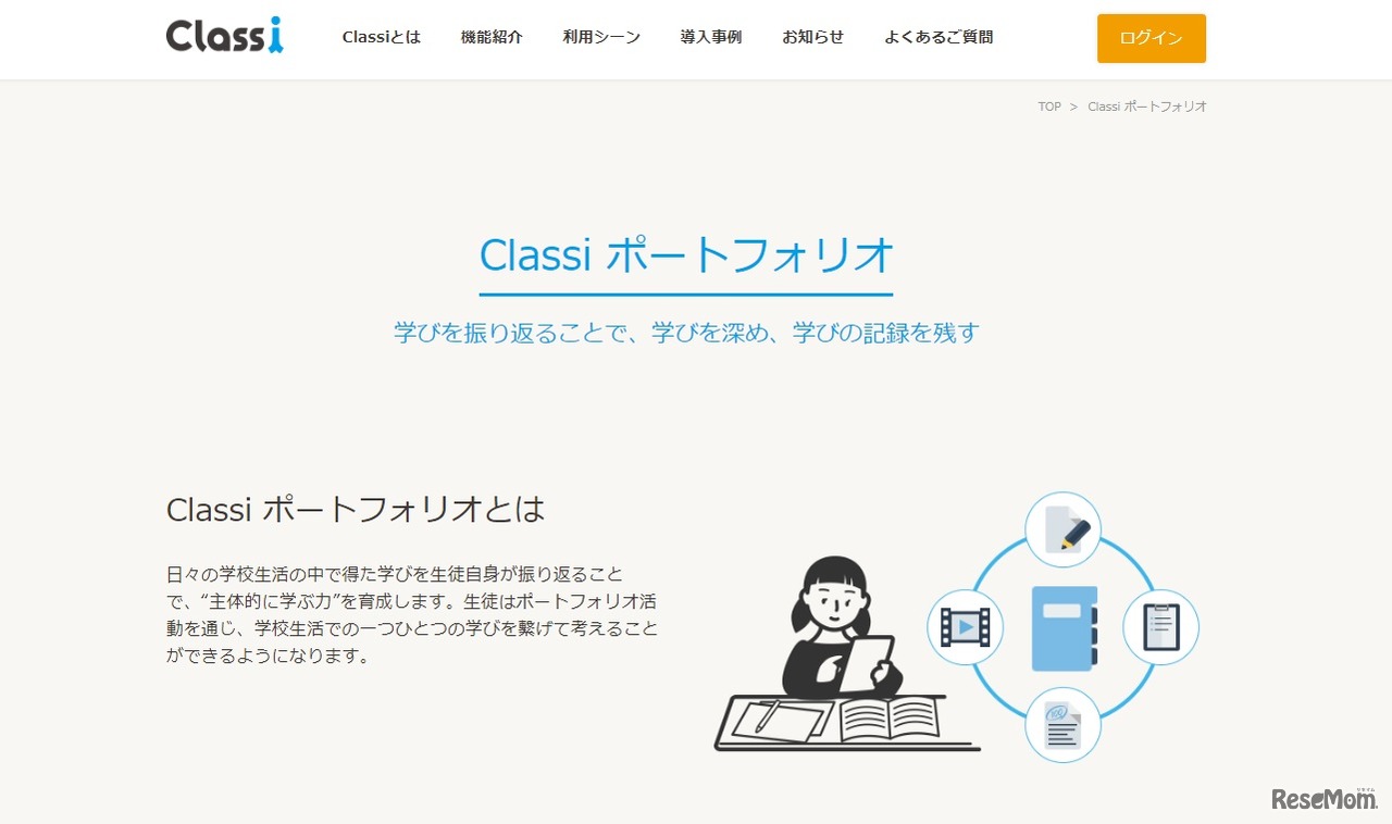 Classi ポートフォリオ