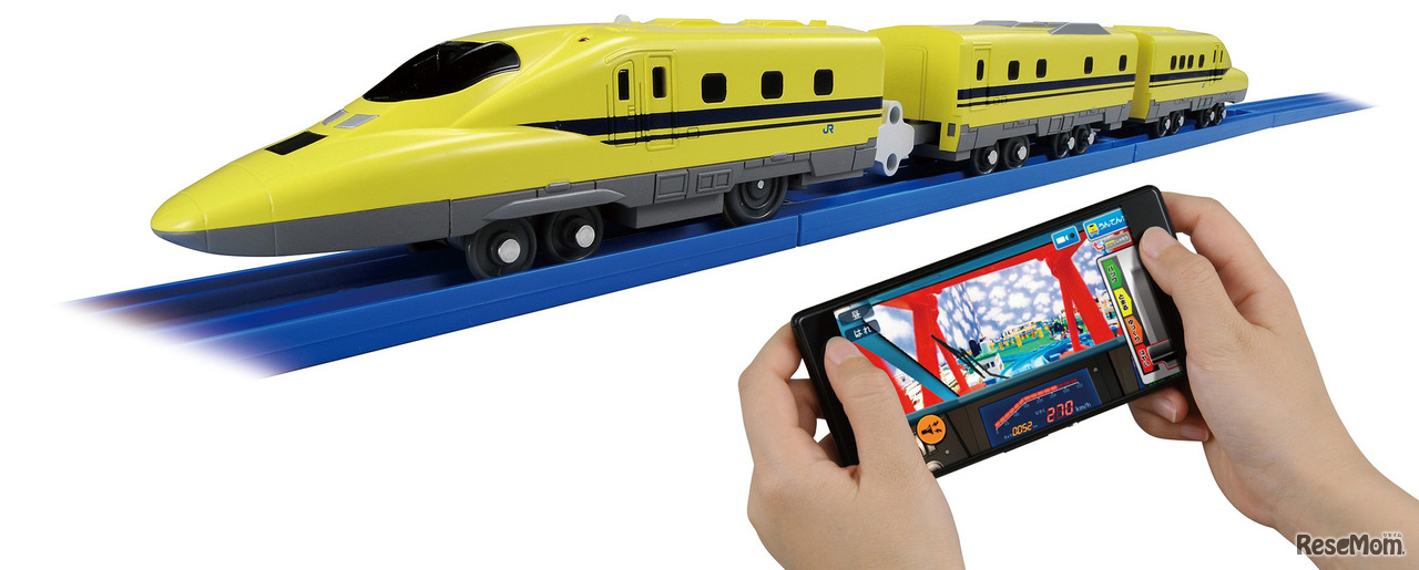 2019年3月9日から5月7日に開催されるプラレール60周年企画「おかげさまで60年まるごとプラレール展」展示商品の例