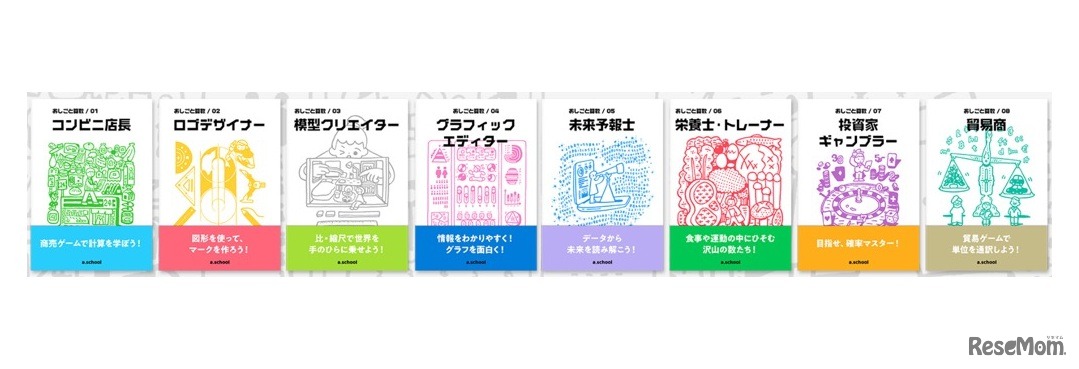 おしごと算数　教材イメージ