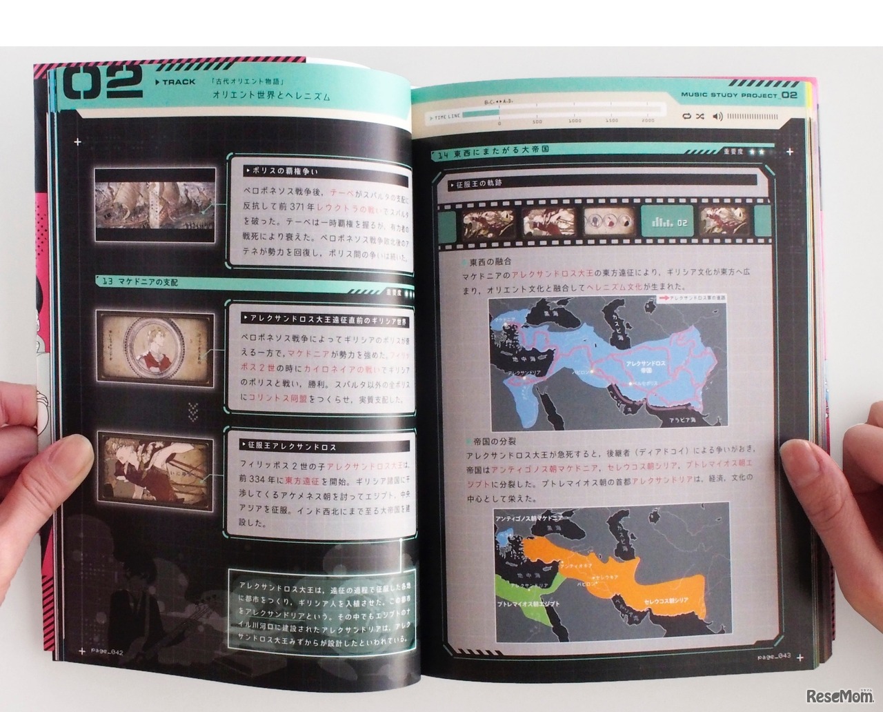 「高校世界史」参考書のページの一例