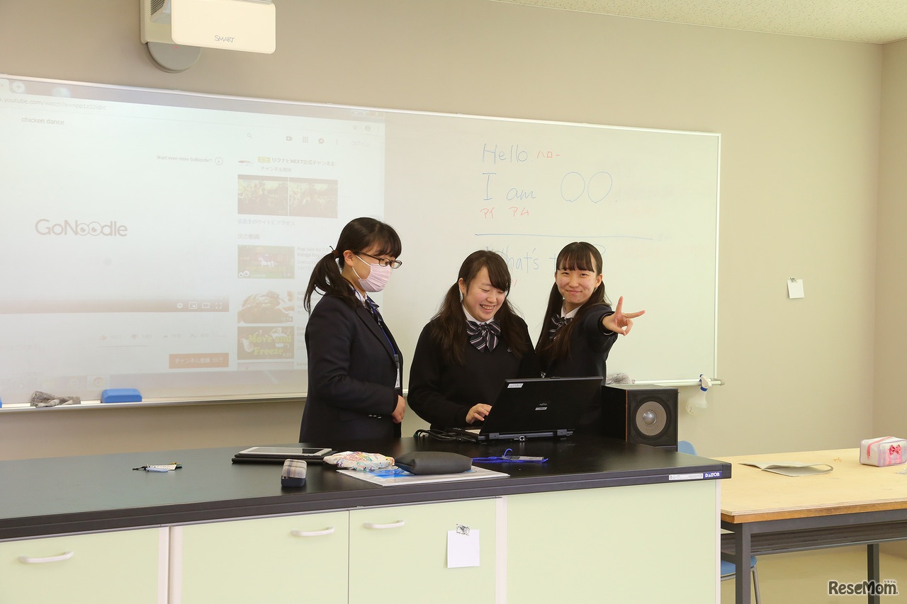 大妻嵐山中学校・高等学校「OREEP」事前準備のようす