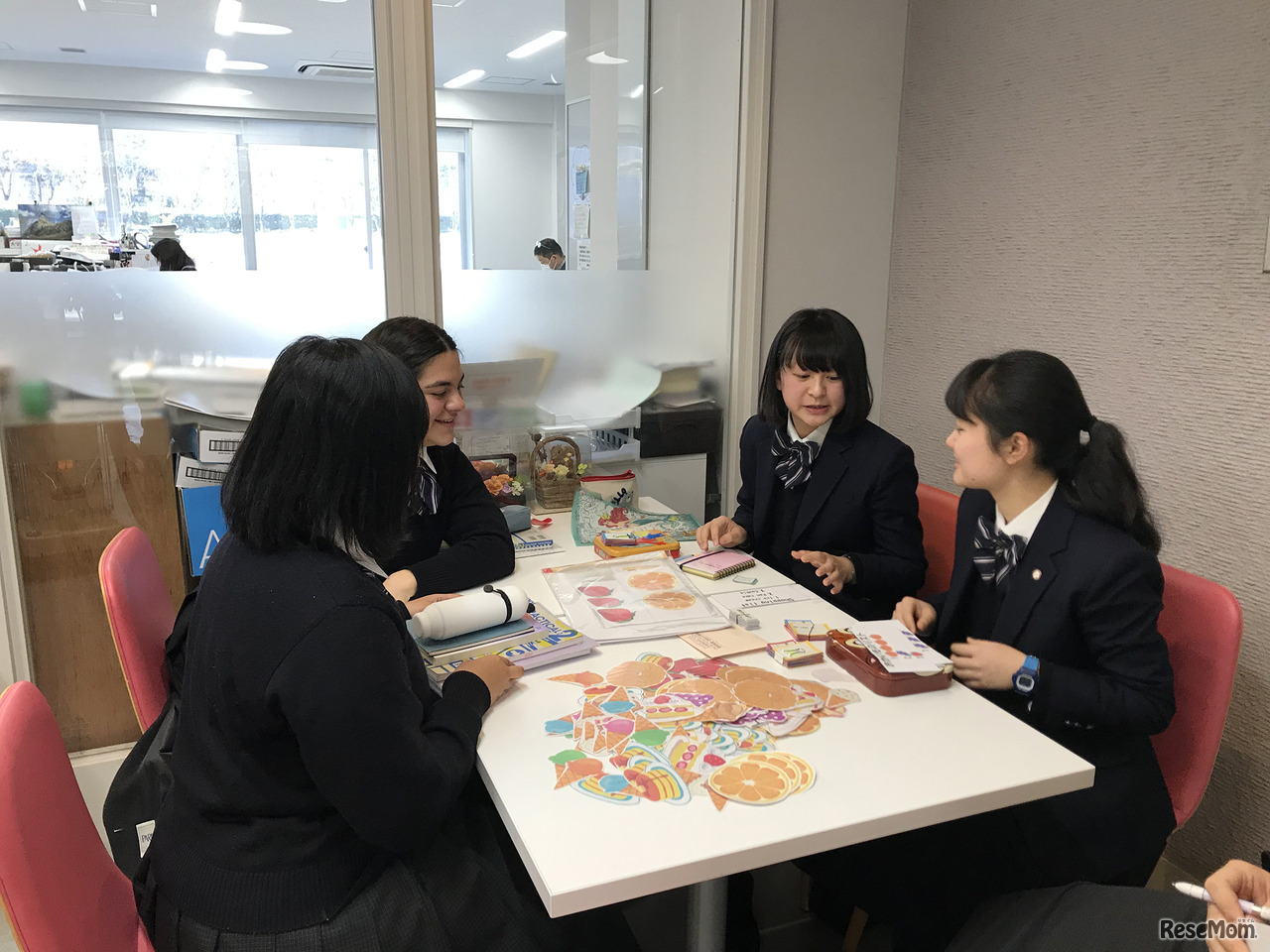 大妻嵐山中学校・高等学校「OREEP」事前準備のようす