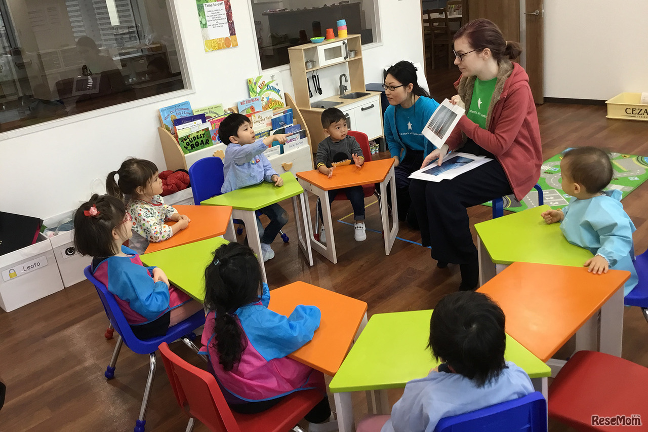 ジンボリーインターナショナルプリスクール＆アフタースクールの授業風景