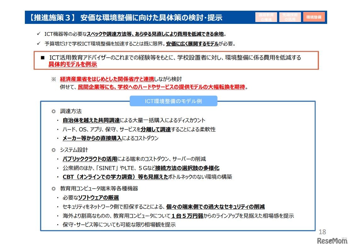 新時代の学びを支える先端技術活用推進方策（中間まとめ）18/19ページ