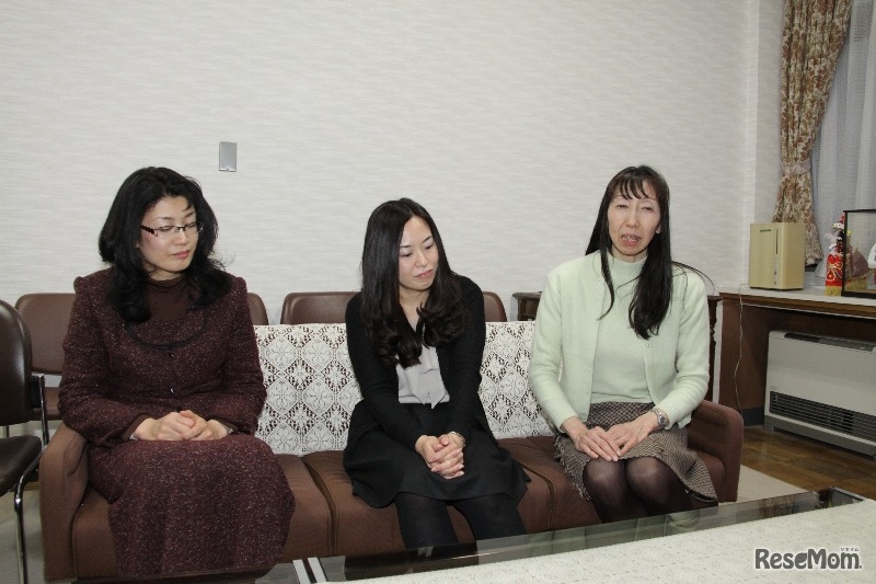 （左）神谷明美教諭（中）山崎貴美教諭（右）近藤浩子教諭