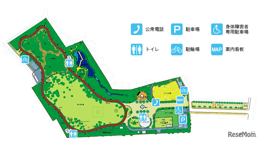 西東京いこいの森公園の地図