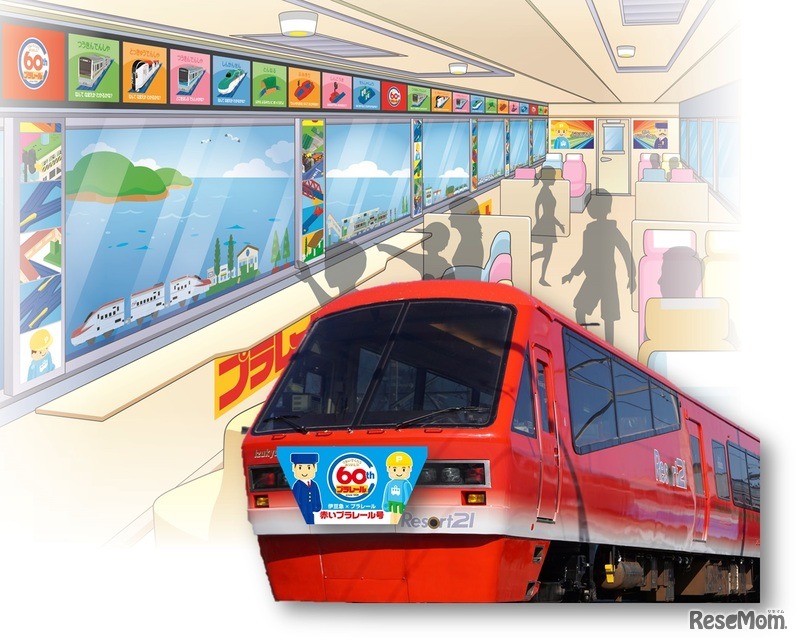 伊豆急行「リゾート21“赤いプラレール号”」期間限定運行