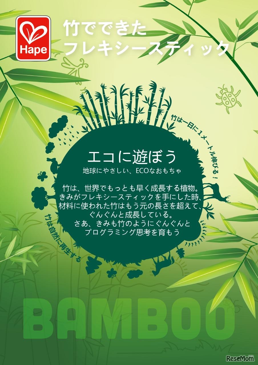 竹でできたフレキシースティック