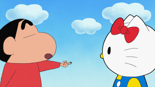 『クレヨンしんちゃん』「キティちゃんVSブリィちゃんだゾ」（C）U／F・S・A・A （C）’76, ’19SANRIO（C）臼井儀人/双葉社・シンエイ・テレビ朝日・ＡＤＫ
