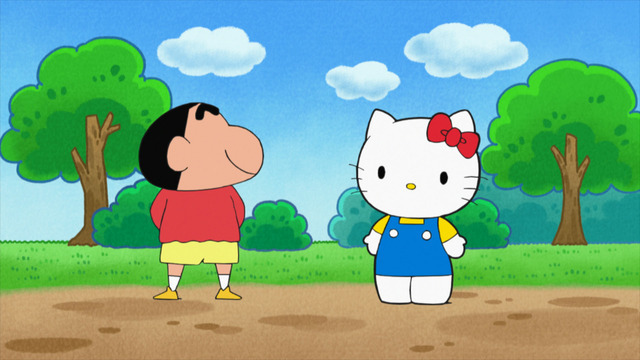 『クレヨンしんちゃん』「キティちゃんVSブリィちゃんだゾ」（C）U／F・S・A・A （C）’76, ’19SANRIO（C）臼井儀人/双葉社・シンエイ・テレビ朝日・ＡＤＫ