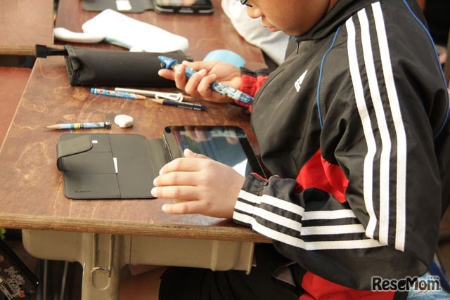 タブレットを使った授業