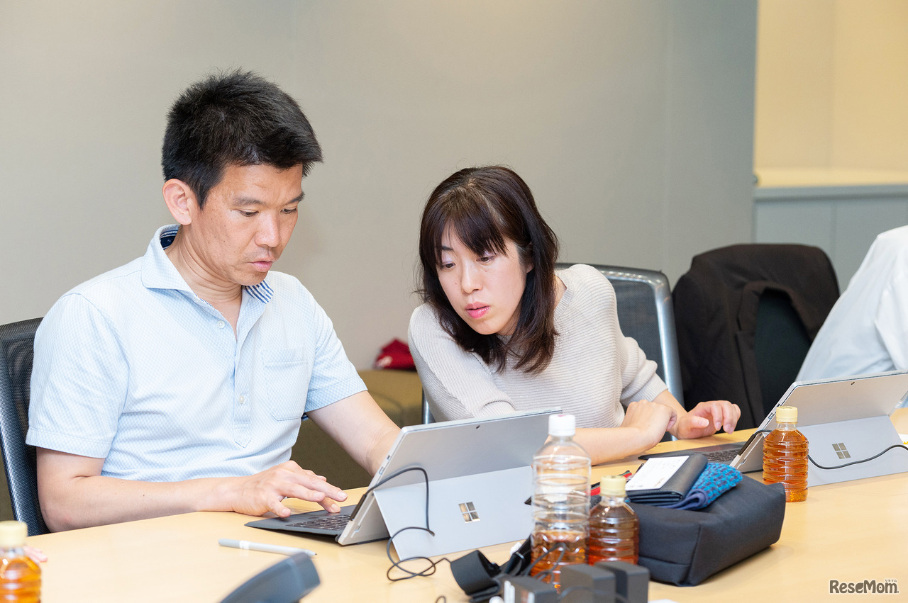 「Office 365」を使った反転授業で使える教材づくり体験会のようす