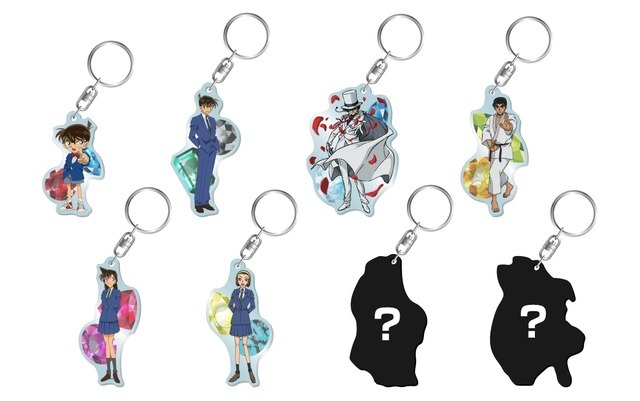 「リアル脱出ゲーム×名探偵コナン『紺青の美術館からの脱出』」アクリルキーホルダー（全8種）各800円（税込）　※ランダム販売（C）青山剛昌／小学館・読売テレビ・TMS 1996