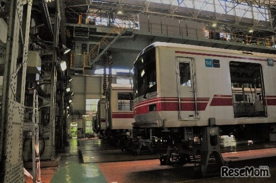 東京メトロの中野車両基地