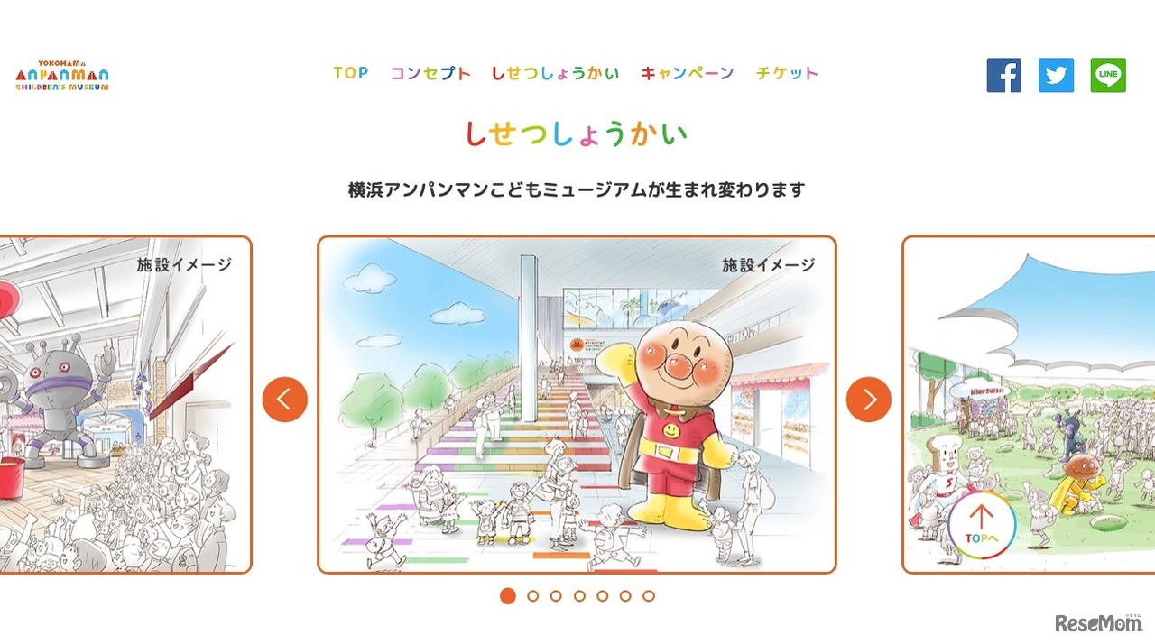 施設紹介（一部） (c) やなせたかし／フレーベル館・TMS・NTV