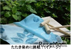 たたき染め体験（イメージ）