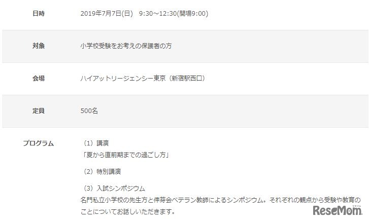 開催日時など
