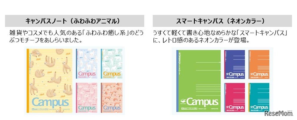 キャンパスノート（ドット入り罫線）限定柄