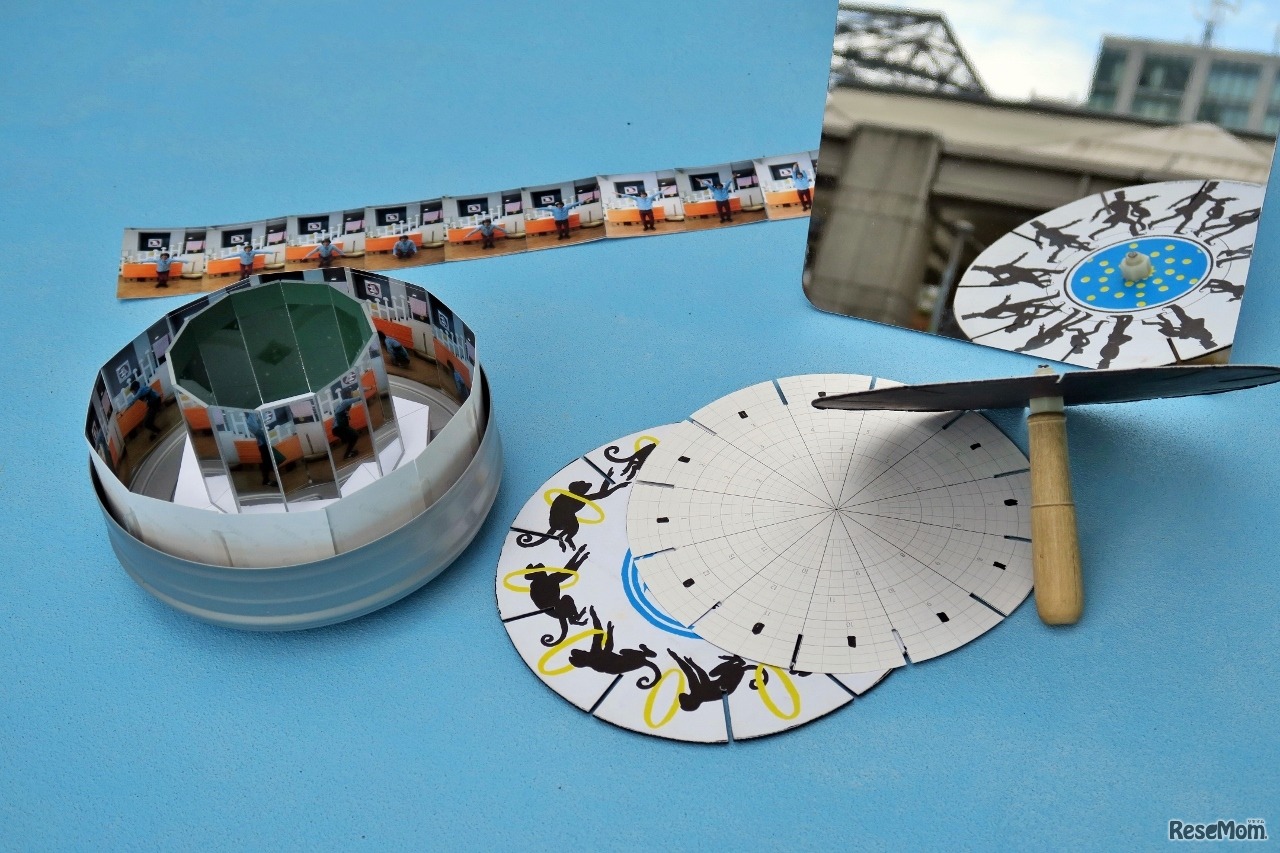 夏休み造形講座 親子講座「ぐるぐる実験室」作品イメージ