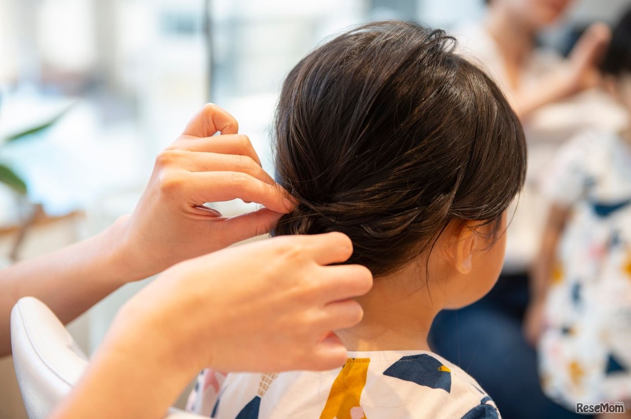 親子で学ぶ まとめ髪講座（虎ノ門ヒルズ）