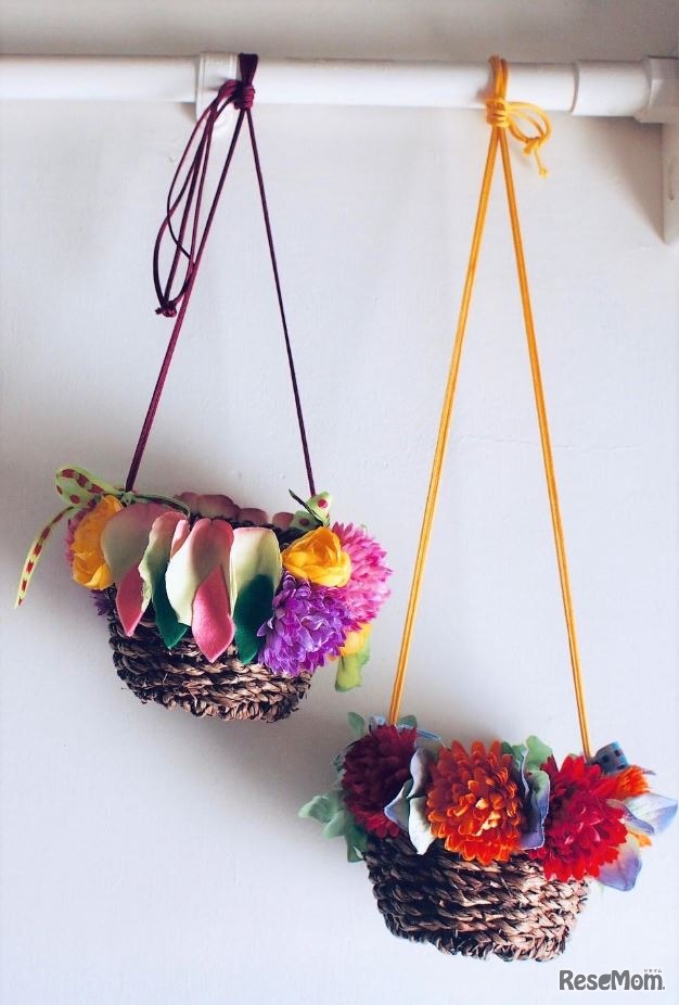 バスケットを使ってフラワーポシェットを作ろう（表参道ヒルズ）