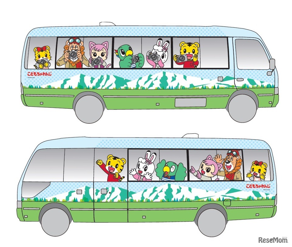 白馬栂池周辺の村内を周遊するバス（イメージ）