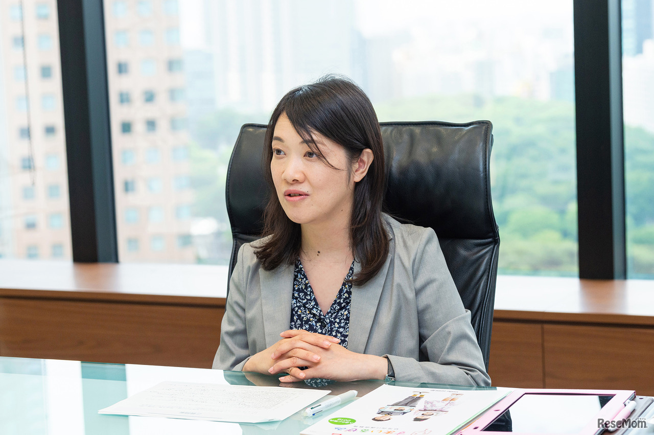 インタビューに応じるジャストシステム・ラーニングイノベーション事業部の鎌田美代氏