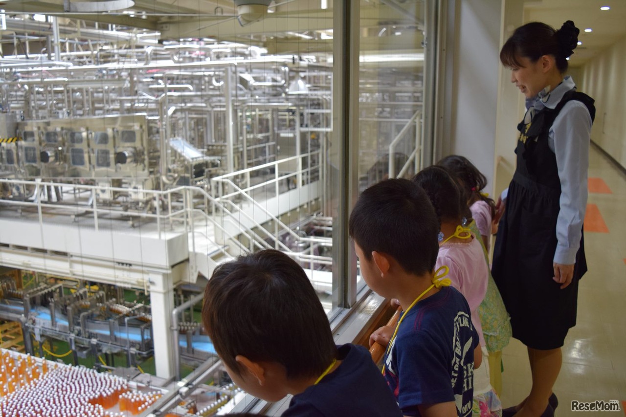 キリン工場見学のようす