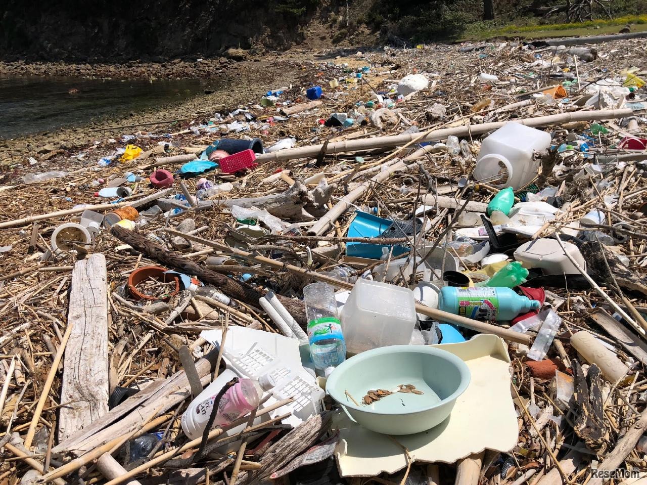 海洋プラスチックごみ問題（イメージ）