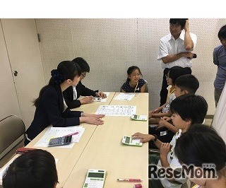 子ども起業塾のようす