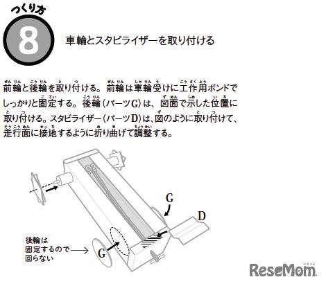 【自由研究】前輪駆動で走る！ゴム動力車をつくろう