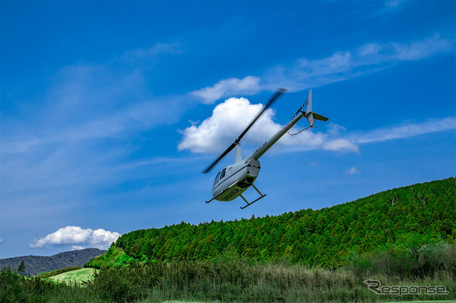 ヘリコプター直行便サービス（イメージ）