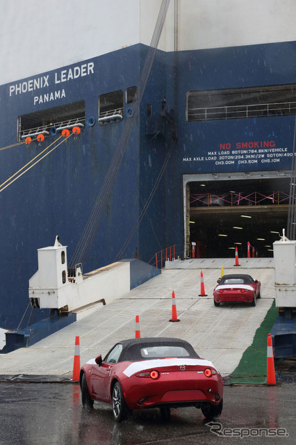 ロードスター積み込み