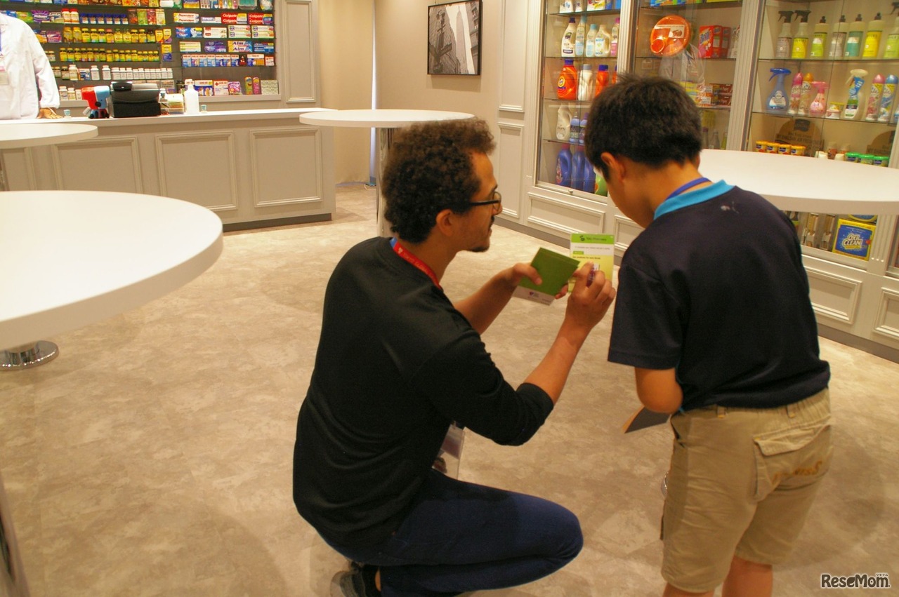 症状の伝え方を事前に英語で教わる