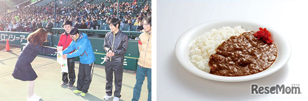 （左）過去のイベントのようす／（右）甲子園カレー