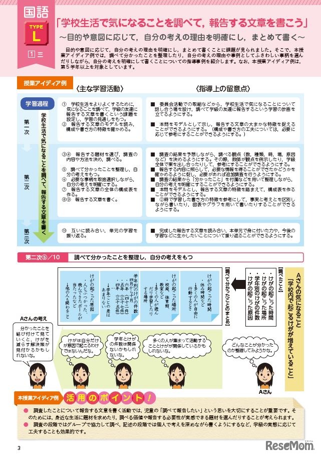 授業アイデア例（小学校・国語）