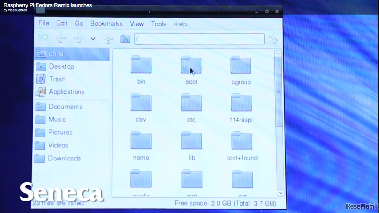 Raspberry Pi、スクリーンショット