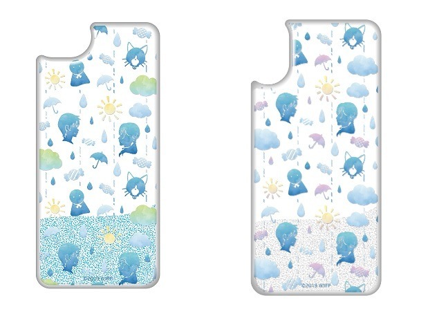 「天気の子カフェ」キラキラ雨ふりスマートフォンケース（7／8用）（ X用）（全2種）各3,900円（C）2019「天気の子」製作委員会