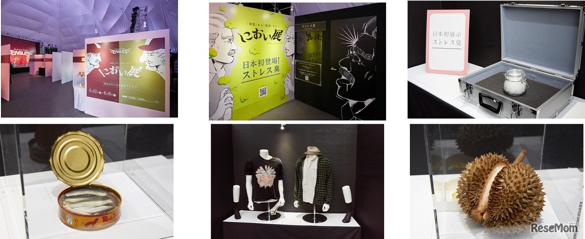 仙台・楽天生命パーク宮城内イーグルスドームで実施した「におい展」のようす