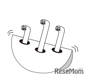 「みんなでつくろう ゆらゆらチンアナゴ」では、紙のおもちゃを作ることができる